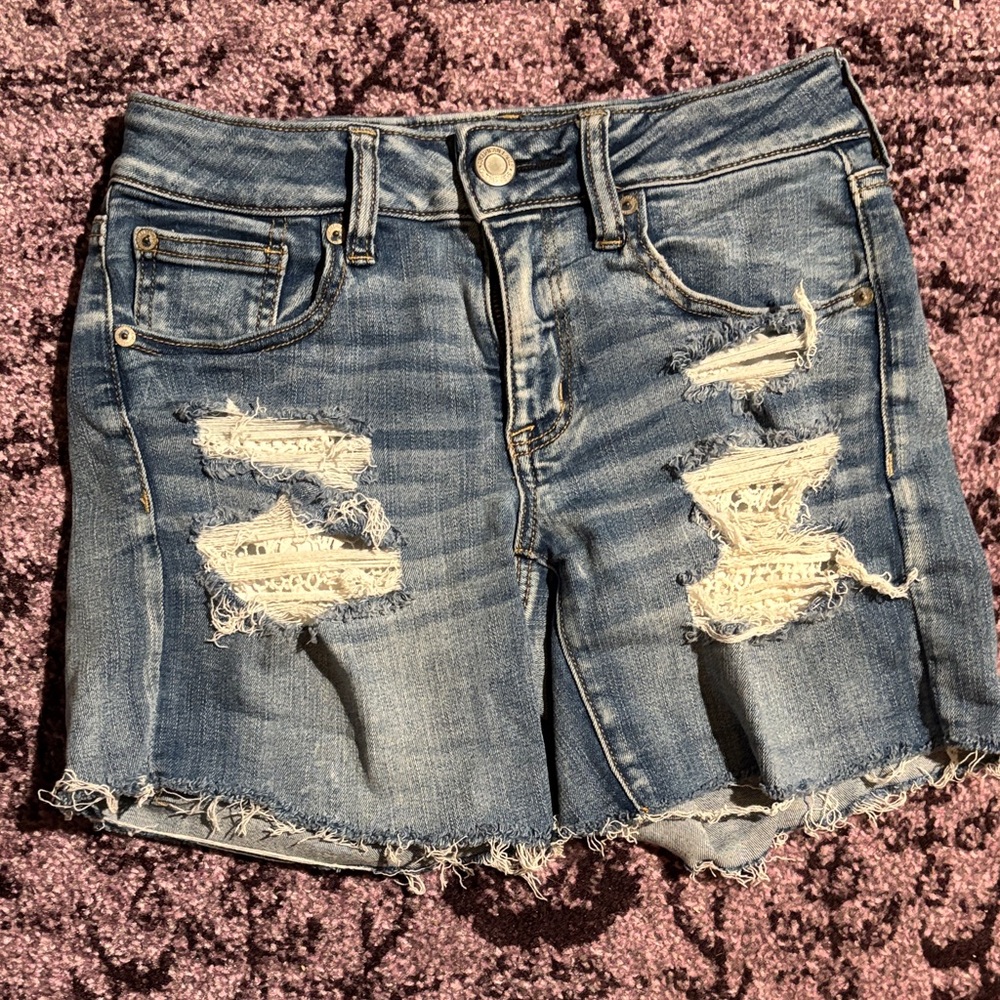 American Eagle By Payless Blue Jean Shorts